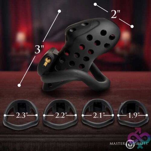 Lock Down Chastity Cage - Black - Image 4