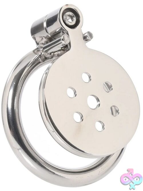 Lockmaster Stainless Steel Flat Inverted Chastity Cage - Image 2