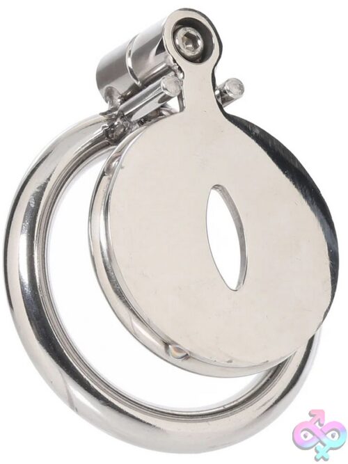 Lockmaster Stainless Steel Flat Inverted Chastity Cage With Cat'S Eye - Image 2