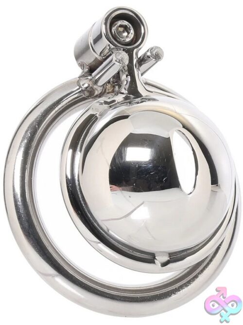 Lockmaster Stainless Steel Inverted Micro Chastity Cage - Image 2