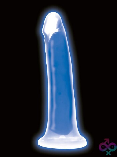 Lollicock 7&Quot; Glow-In-The-Dark Silicone Dildo – Blue - Image 2