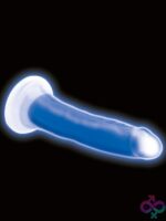 Lollicock 7" Glow-In-The-Dark Silicone Dildo – Blue - Image 3