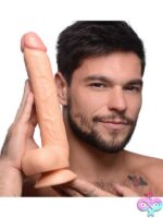 Long Logan 10 Inch Dildo With Balls - Light - Image 3