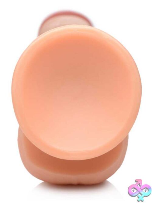 Long Logan 10 Inch Dildo With Balls - Light - Image 4