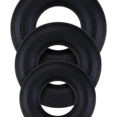 Black silicone cock ring 3pk Lords Of The Ring Elendil by Lords Of The Ring