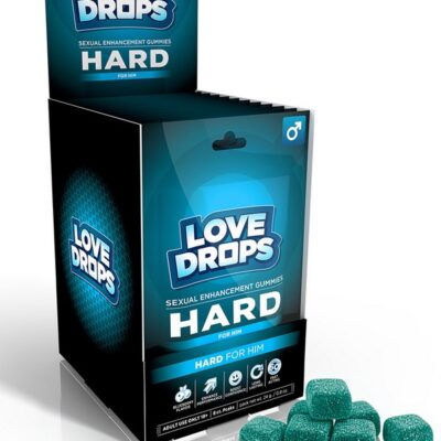 12-count blueberry enhancement gummies pop display for him by Xr Love Drops