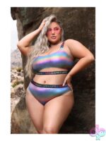 Love Is Love Holographic Crop Top & Panty Set - Image 2