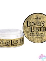 edible body shimmer Love & Luster Kissable by Sensuva in gold and purple