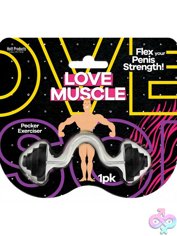 Discreet-Toys-Love-Muscle-Nu-Hp-3650 Love Muscle Pecker Exerciser Novelty Gag Gift In Silver By Hott Products