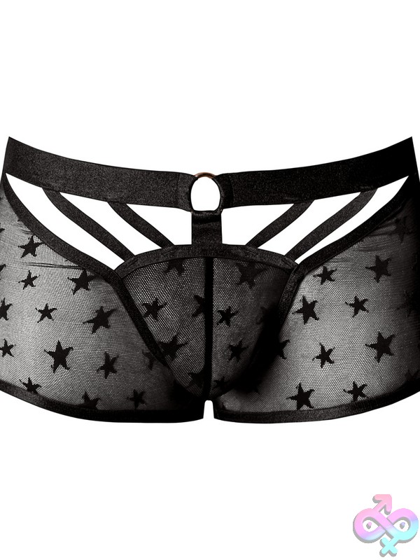 Love Star mens shorts from Discreet Toys on a white background
