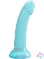 blue suction cup silicone dildo Love To Love Dildolls Nightfall in bold blue liquid silicone