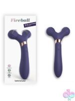 Midnight indigo dual-function vibrating massager with rolling massage head by Love To Love