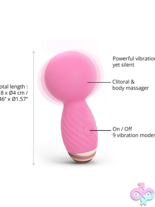 Love To Love Itsy Bitsy Mini Wand Vibrator – Pink - Image 3