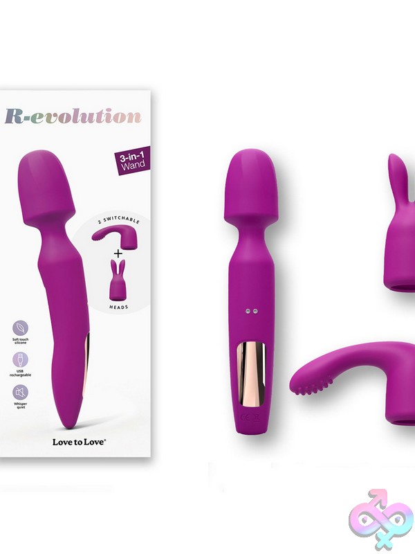 Discreet-Toys-Love-To-Love-R-Evolution-Sweet-Orchid-Nu-Lp-6032886 R-Evolution Mini Wand Vibrator In Sweet Orchid Purple With Dual Silicone Heads By Love To Love