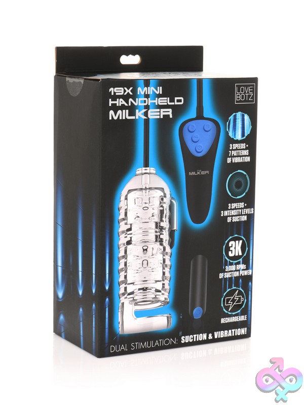 Discreet-Toys-Lovebotz-Mini-Handheld-Milker-Nu-Xr-Ah056 Compact Black Handheld Milker With Suction Tube And Remote Control By Lovebotz