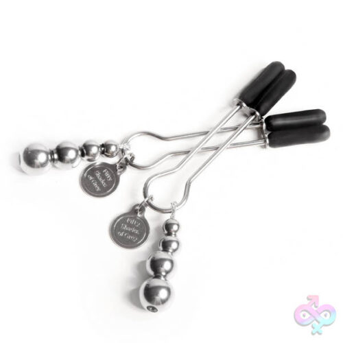 Lovehoney Fifty Shades Sex Toys - Fifty Shades of Grey the Pinch Adjustable Nipple  Clamps