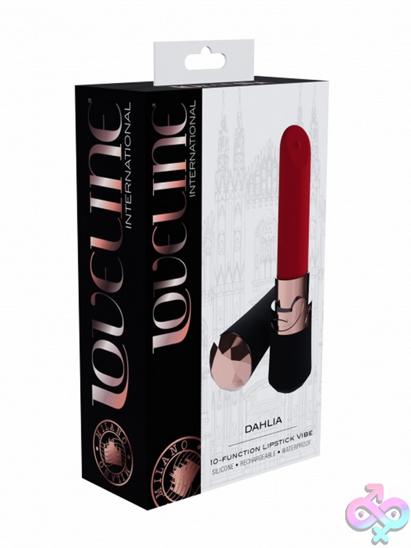 Discreet-Toys-Loveline-Dahlia-Vibe-Black-Nu-St-Lovu083Blk Concealable Black Lipstick-Style Bullet Vibrator In Silicone By Shots Toys
