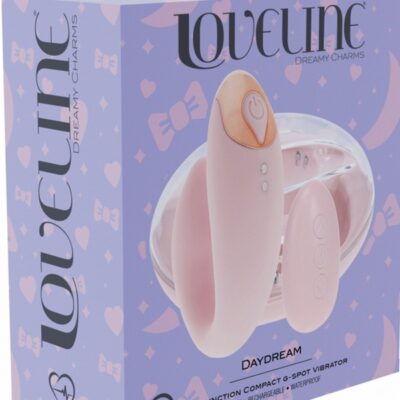 Loveline Daydream dual G-spot and clitoral vibrator with remote control in blue pink and yellow