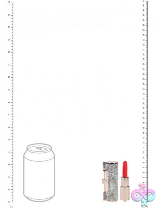 Loveline Diamond Lipstick Vibrator Iridescent – Red - Image 6