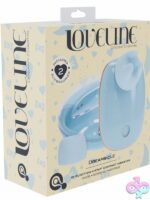 Loveline Dreamsicle 2-in-1 AirTap clitoral vibrator with interchangeable heads and charging case in three color options