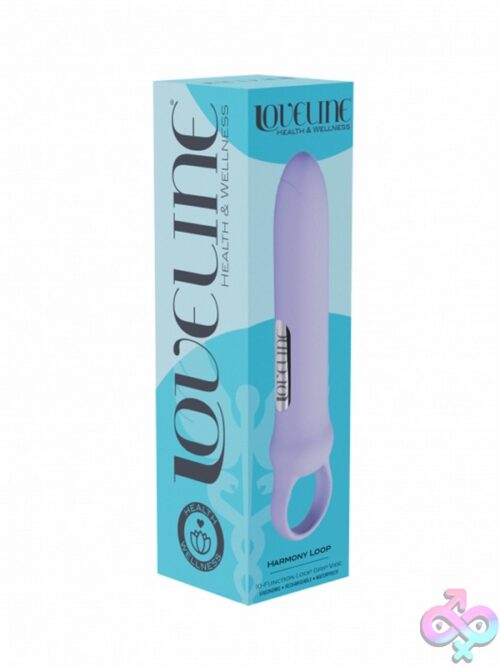 Loveline Harmony Loop Grip Vibe Silicone Bullet Vibrator In Pink With Ergonomic Loop Handle