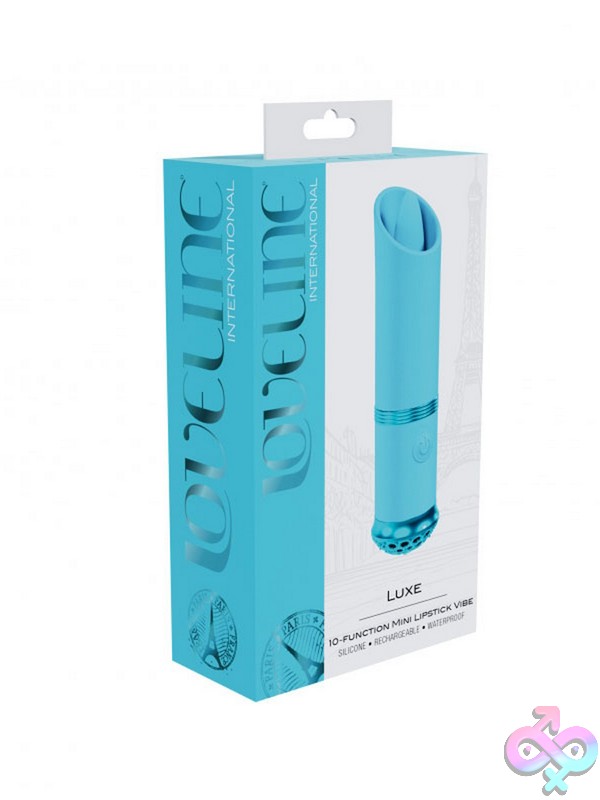 Discreet-Toys-Loveline-Luxe-Mini-Lipstick-Vibe-Blue-Nu-St-Lovu057Blu Loveline Luxe Mini Lipstick Vibe In Pink And Blue With Color-Changing Light-Up Base