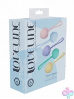 Five progressive berry-shaped silicone kegel weights in multiple colors by Shots Toys