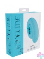 Loveline Tic-Tac tapping swirl stimulator in blue silicone by Shots Toys