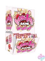 Gold scratch-off couples sex game card display set by Hott Products