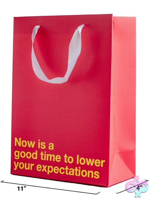 Lower Your Expectations Color Gift Bag Red - Image 3