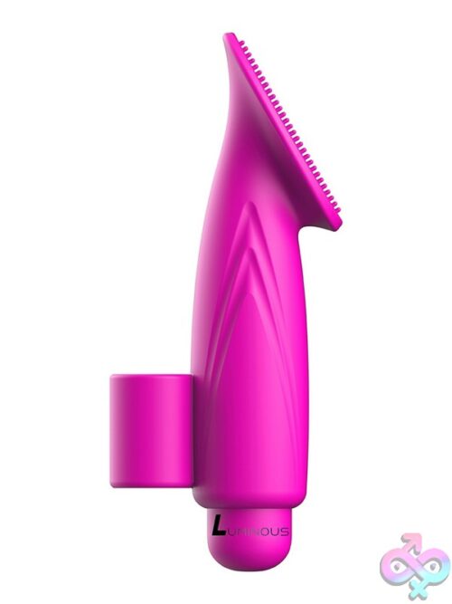 Luminous Thea Bullet Vibrator With Silicone Sleeve – Fuchsia - Image 2