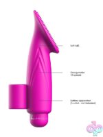 Luminous Thea Bullet Vibrator with Silicone Sleeve – Fuchsia - Image 3