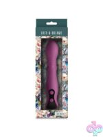 Cadence thrusting g-spot wand in blush purple silicone by Ns Novelties