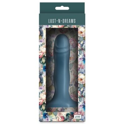 Jive Ocean ocean blue liquid silicone dildo with suction cup base by Ns Novelties