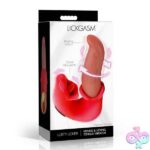 Lusty Licker Kissing and Licking Tongue Vibrator - Red