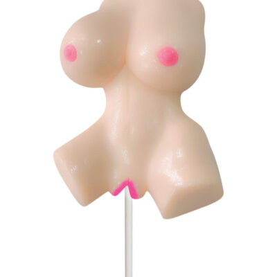 Lusty Lickers Female Torso Pop Vanilla lollipop by Hott Products — adult candy gift