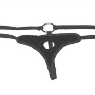 Lux Fetish Sex Toys - Black Velvet Bikini Strap-On