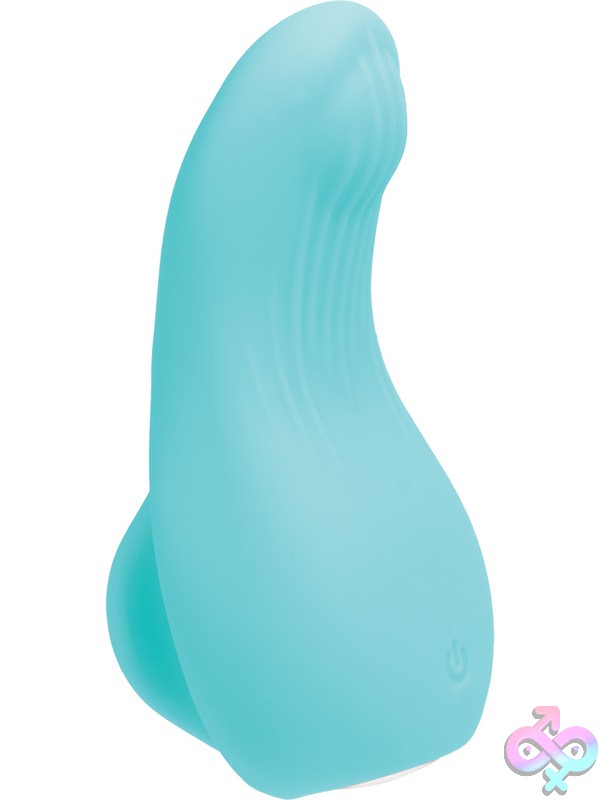 Discreet-Toys-Luxi-Rechargeable-Clitoral-Finger-Vibe-Turquoise-Nu-Vi-F2101 Clitoral Finger Vibrator Luxi Rechargeable Clitoral Finger Vibe By Vedo In Blue Pink And Purple