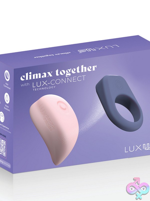 Discreet-Toys-Luxus-Nu-Ki-11070-W Kiiroo Luxus Synced Couples Vibrator Set In Pink, Two-Piece Wearable System With App Control
