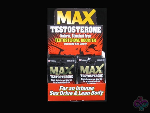 M.D. Science Lab Sex Toys - Max Testosterone - 24 Count Display - 2 Count Packets