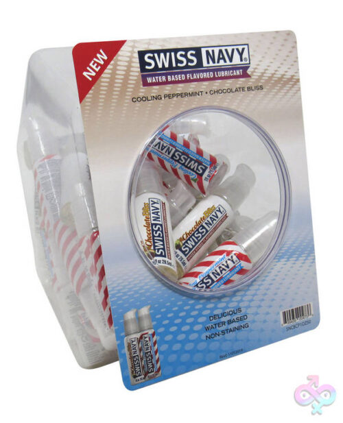 M.D. Science Lab Sex Toys - Swiss Navy Chocolate and Pepermint 1oz 50pc Fishbowl