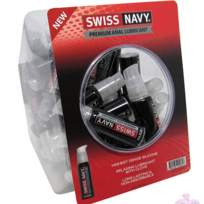 Swiss Navy Silicone-Based Anal Bottles 50-Count Bowl 1 Oz by M.D. Science Lab