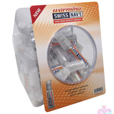Swiss Navy Warming 1 Oz 50pc Fishbowl water-based warming lubricant by M.D. Science Lab