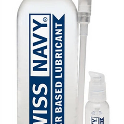 Swiss Navy Water Based 32 Fl Oz lubricant by M.D. Science Lab with pump dispenser