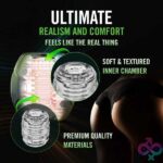 M for Men - Dome X - Vibrating Masturbator - Black - Image 3