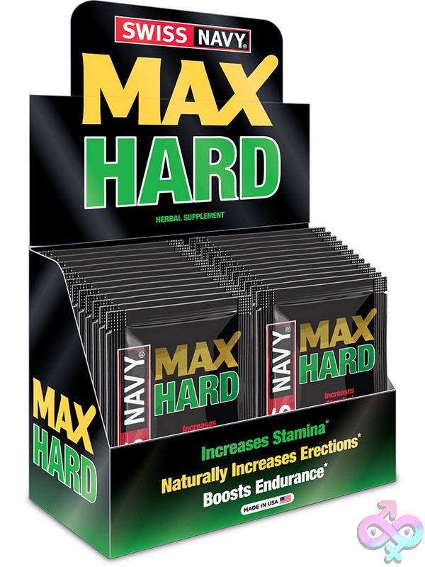 Discreet-Toys-Max-Hard-1Pk-24Ct-Display-Nu-Md-Mhxxx24 Max Hard 24-Count Counter Display Of Fast-Acting Male Enhancement Packets By Md Science Lab