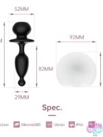 Magic Bunny App-Controlled Anal Plug with Rabbit Fur Tail - Image 3