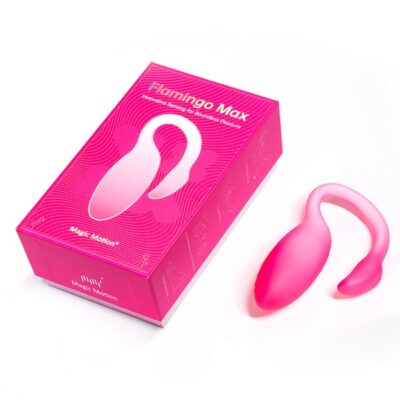Magic Flamingo Max pink silicone vibrating kegel trainer wearable by Magic Motion