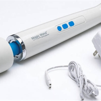 Magic Wand Rechargeable White personal massager wand by Magic Wand