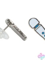 Magic Wand Micro Enamel Stud Earrings by Wood Rocket - Image 2